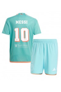 Fotbalové Dres Inter Miami Lionel Messi #10 Dětské Třetí Oblečení 2024-25 Krátký Rukáv (+ trenýrky)